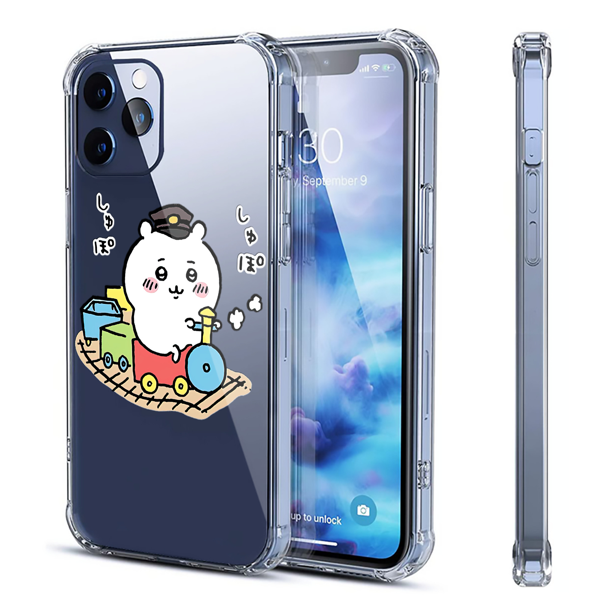 （画像用） ちいかわ ちいかわ Chii-kawa chiikawa 【iPhone 12シリーズ対応】透明スマホケース（クリアソフトケース）